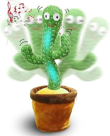 Dancing Cactus Toy – Talking & Recording USB Rechargeable Toy