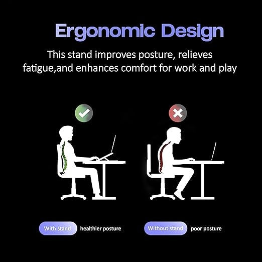 Premium Laptop Stand – Adjustable Ergonomic Cooling Riser