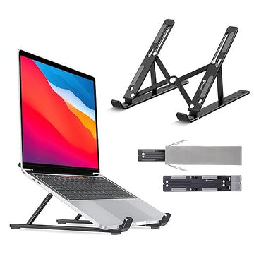 Premium Laptop Stand – Adjustable Ergonomic Cooling Riser