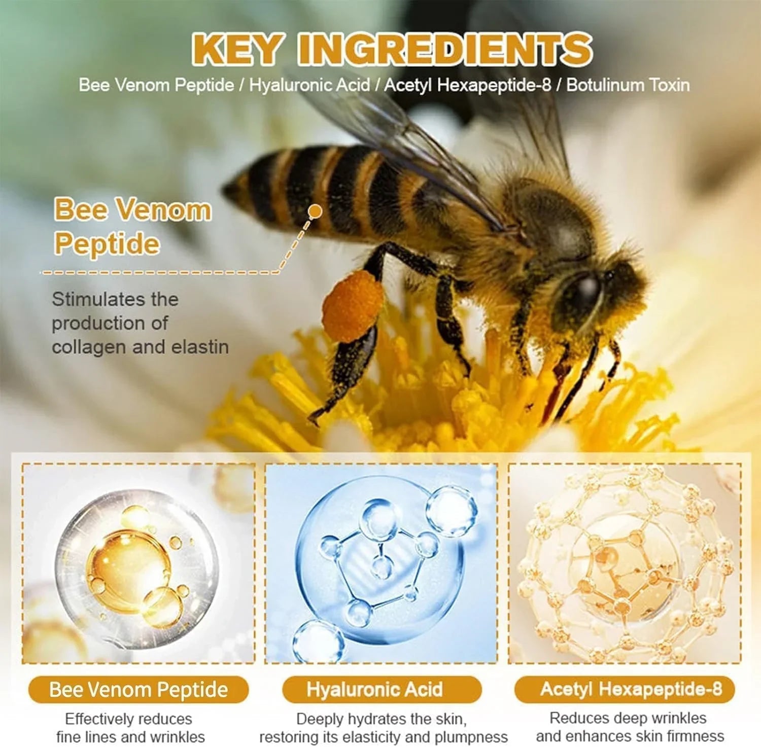 Bee Venom Anti-Wrinkle Cream – Firming & Hydrating Face Cream