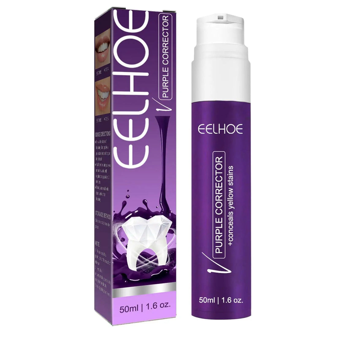 EELHOE Purple Whitening Toothpaste – Stain Removal Formula