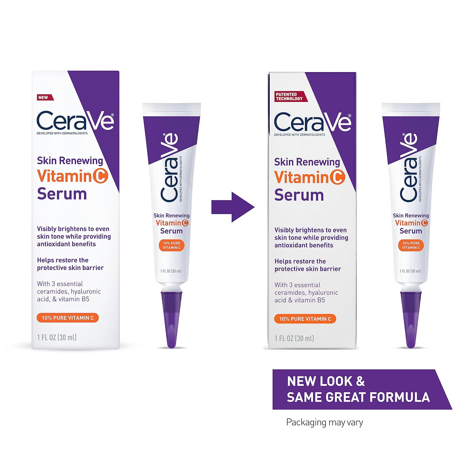 CeraVe Vitamin C Serum with Hyaluronic Acid – 10% Pure Vitamin C