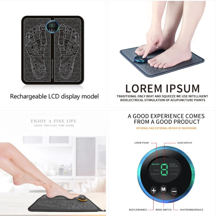 EMS Foot Massager Pad – Foot Pulse Therapy Device
