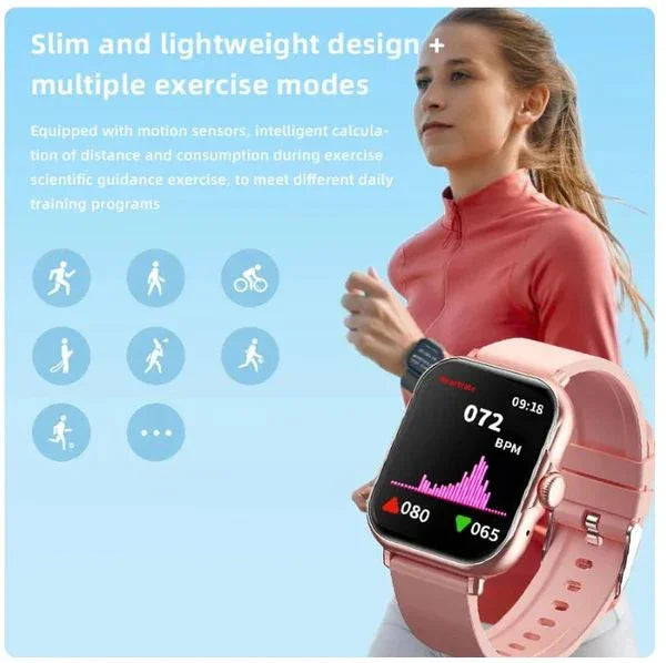 A58 5-in-1 Smart Watch – Fitness Tracker & Jewelry Gift Set