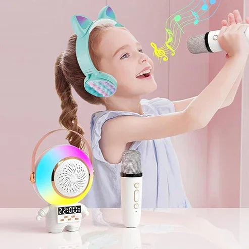 Astro Bluetooth Speaker with Colorful LED Lights – Long Battery Life