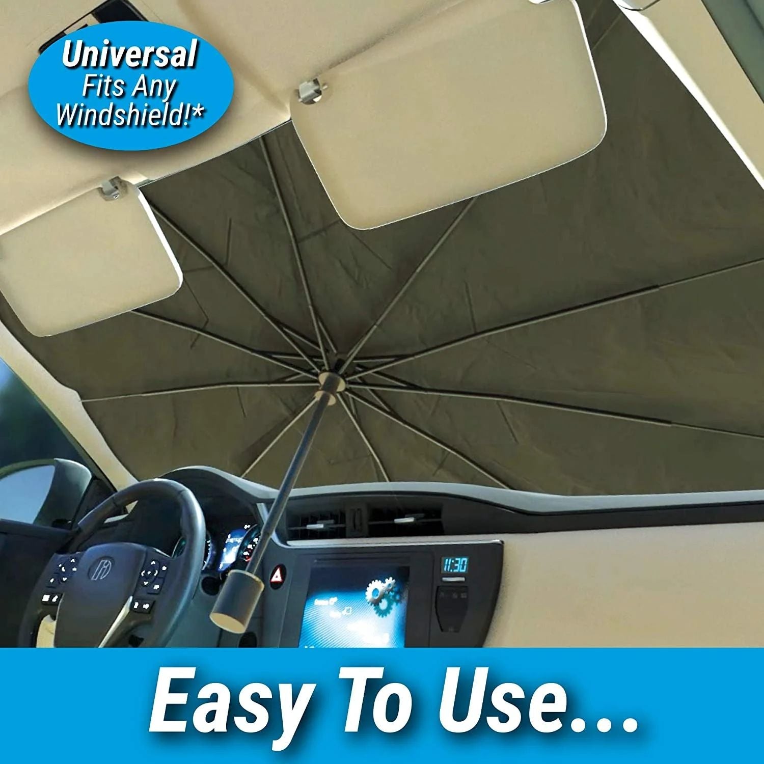 Car Windshield Sun Shade – Foldable UV & Heat Block Cover