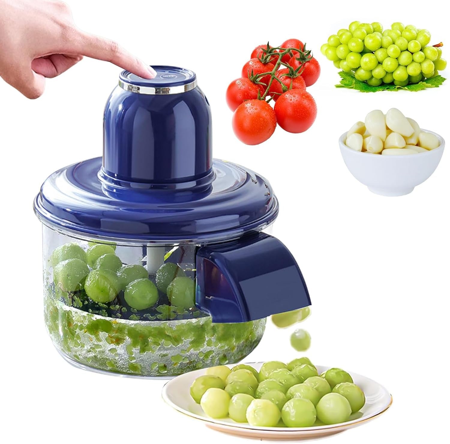 Electric Fruit Peeler – Rechargeable Peeler for Grapes, Tomatoes & Garlic