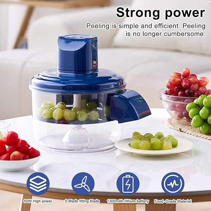 Electric Fruit Peeler – Rechargeable Peeler for Grapes, Tomatoes & Garlic