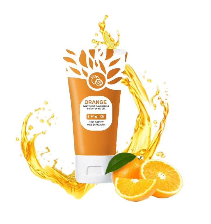 Orange Brightening Exfoliating Gel – Gentle Face Peel Scrub