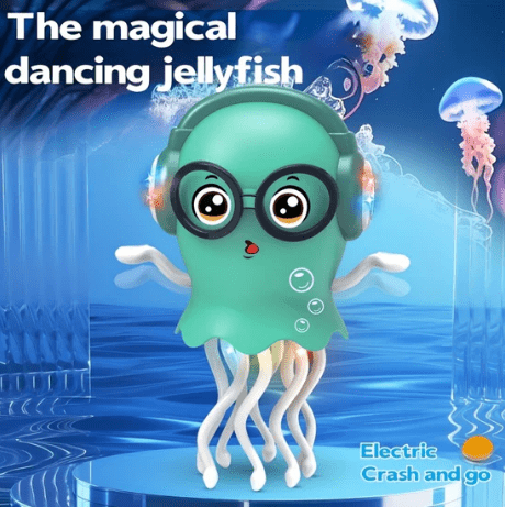 Twist Jellyfish Musical Bump & Go Toy – Interactive Kids Toy