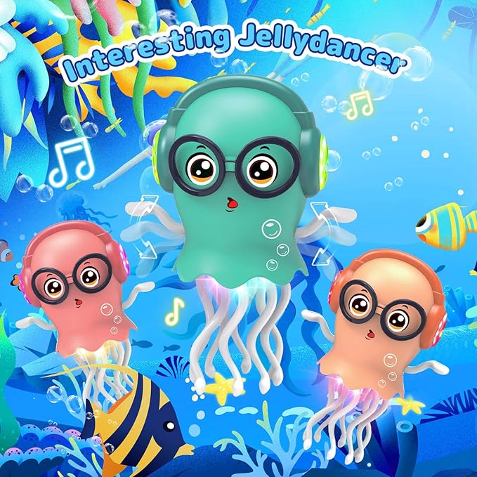 Twist Jellyfish Musical Bump & Go Toy – Interactive Kids Toy