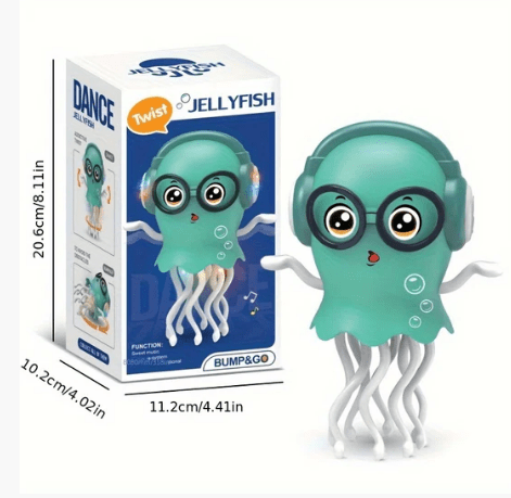 Twist Jellyfish Musical Bump & Go Toy – Interactive Kids Toy